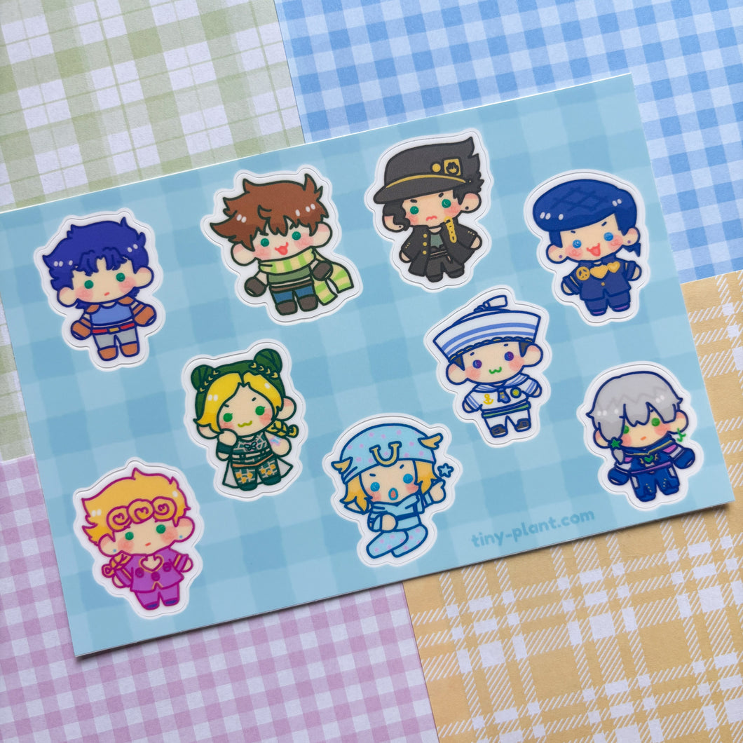 All Jojos Sticker Sheet