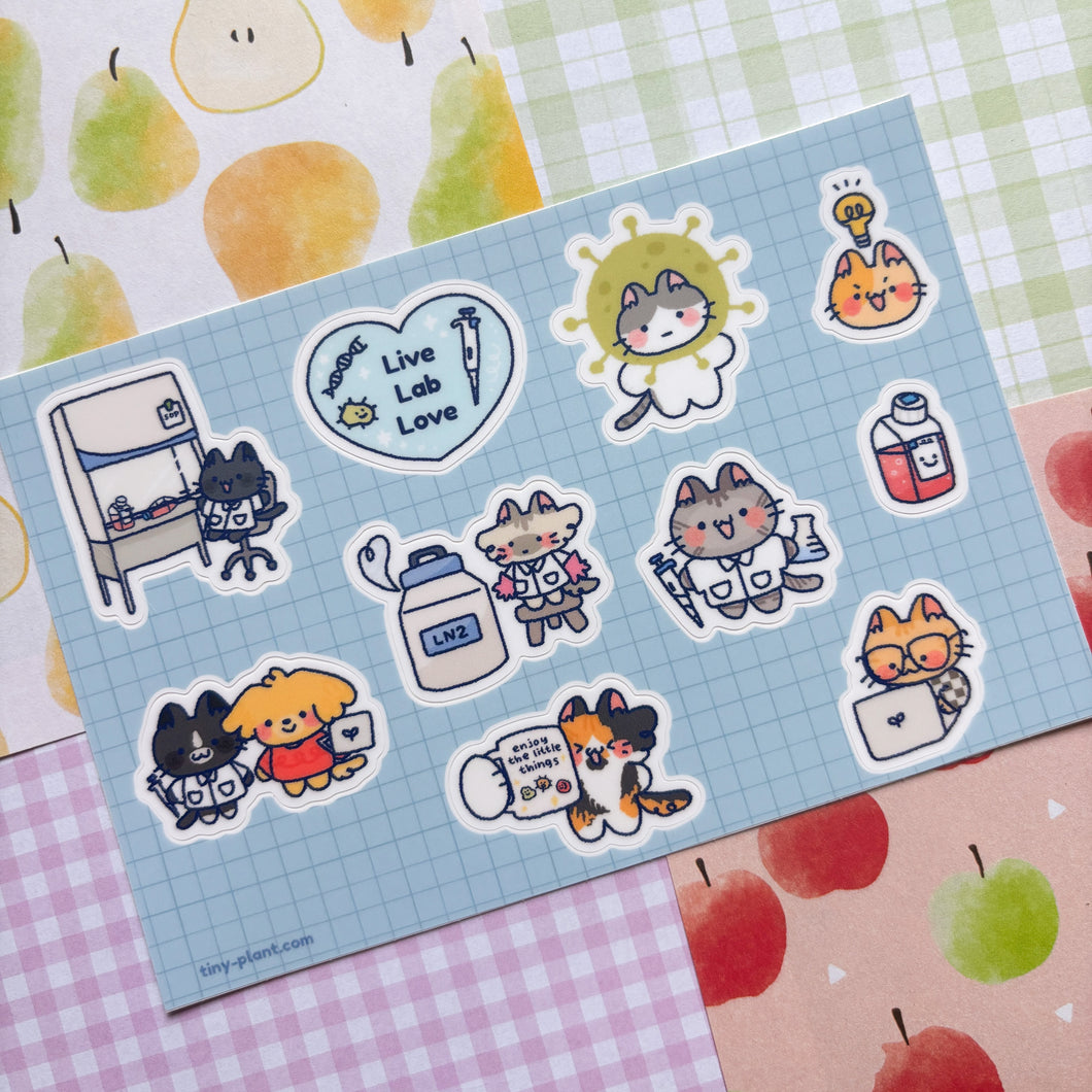 Research Lab Sticker Sheet