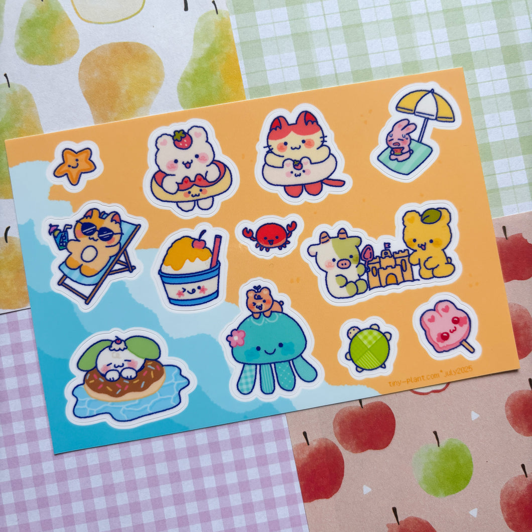 July Plant Mail Sticker Sheet