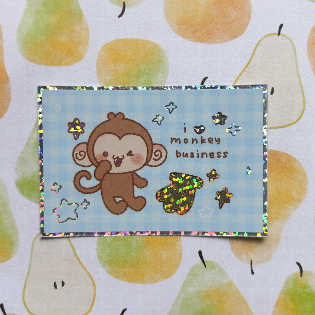 Monkey Business Sticker