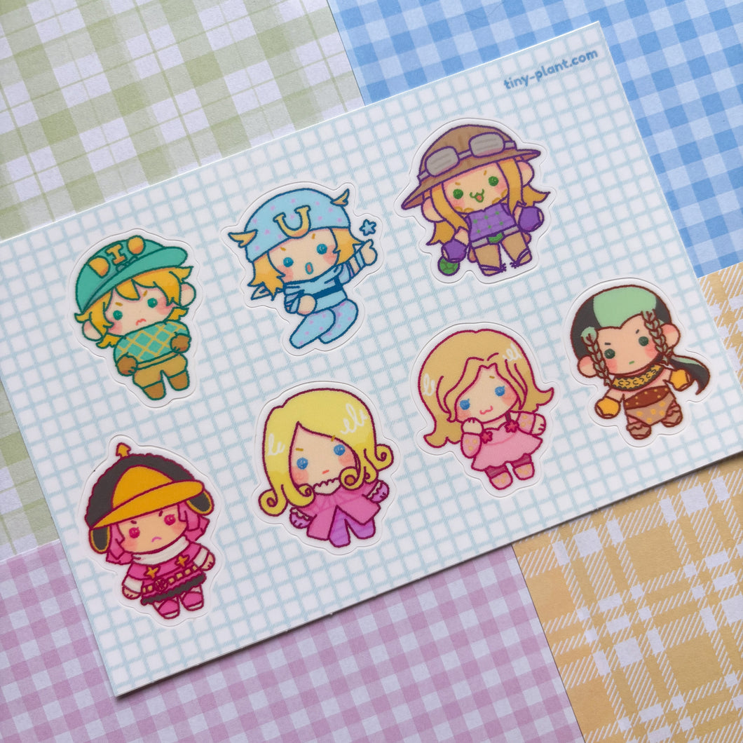 Steel Ball Run Sticker Sheet