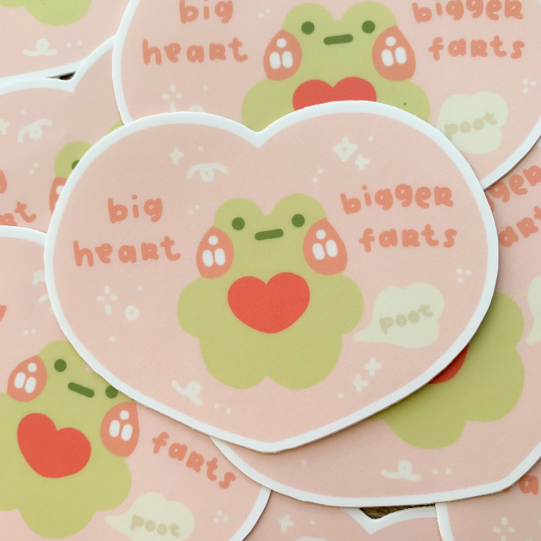 Big Heart Bigger Farts Sticker