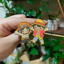 Load image into Gallery viewer, Ace and Luffy Enamel Pins
